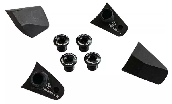 abdeckkappen-set ta specialites für kettenblätter x110 shimano 4-arm