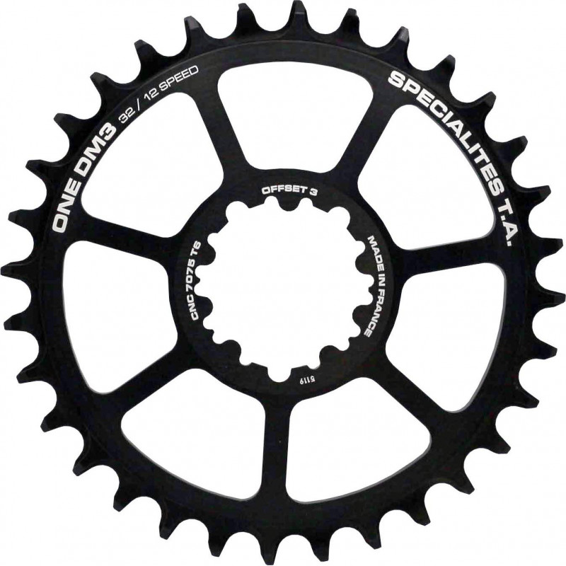 kettenblatt ta specialites one dm3 8h boostsram 11/12v-f/offset 3mm - kompatible mit sram eagle - t-type ( schrauben direct mount