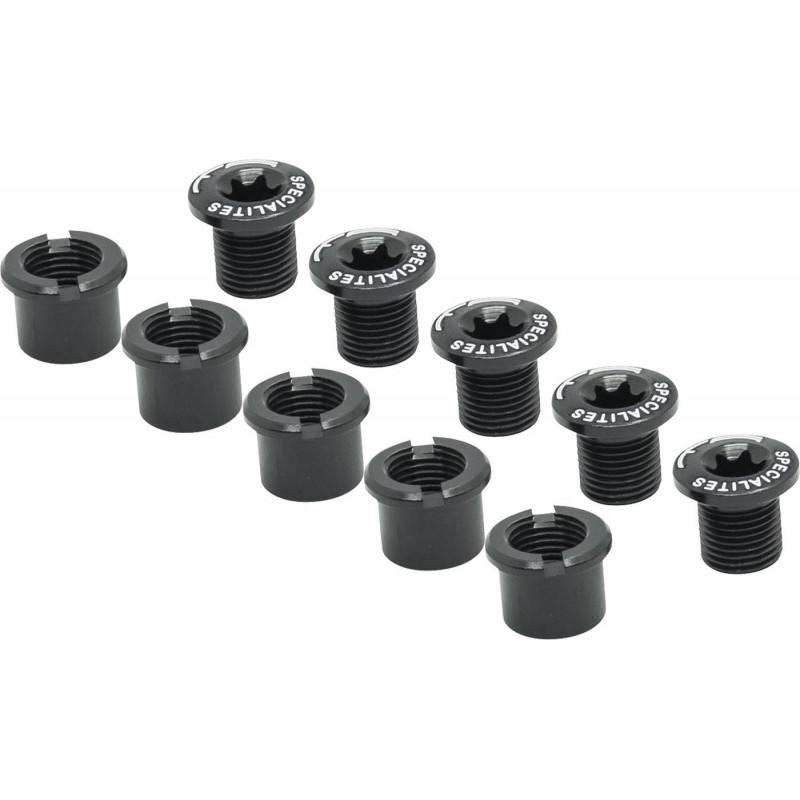 Aluminium ta specialites Kettenblattschrauben/-muttern Set für 2-f