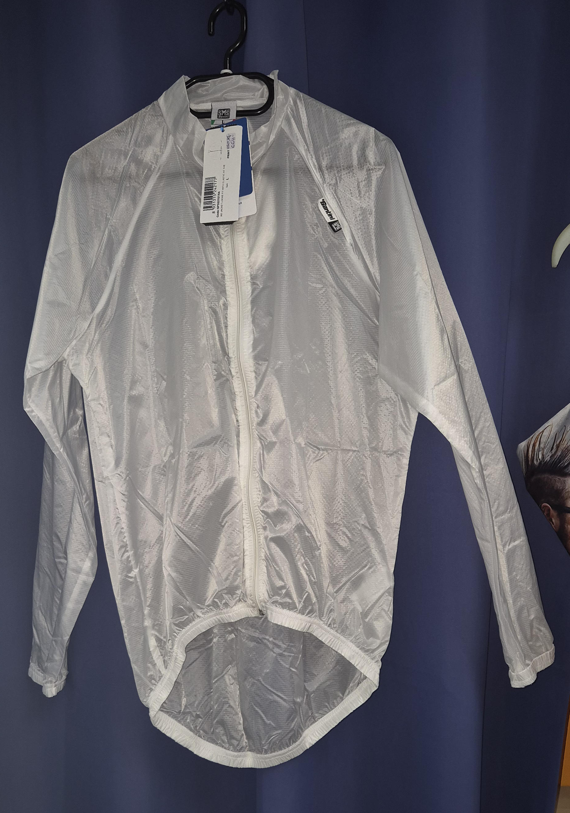 Santini Print-"Loose Fit with Elastic"  Regenjacke transparent